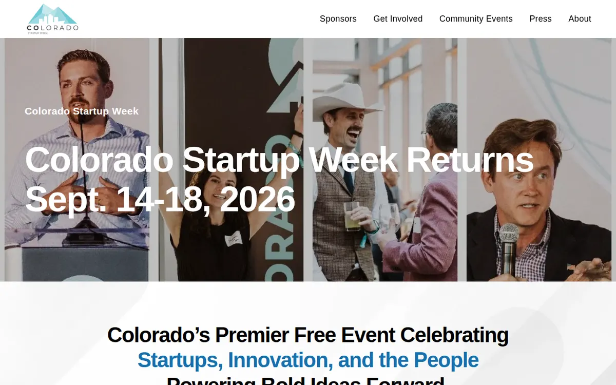 Visit the Colorado Startup Week website (opens in a new tab)