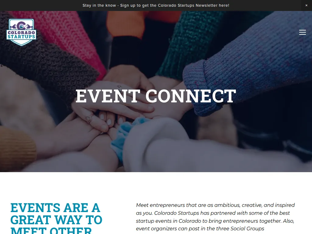 Visit the Colorado Startups Event Connect website (opens in a new tab)