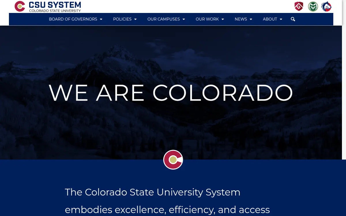 Visit the Colorado State University System website (opens in a new tab)