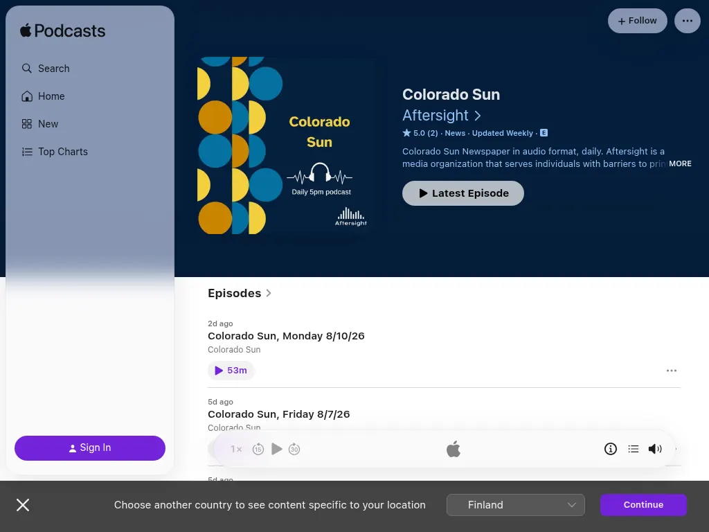 Visit the Colorado Sun Podcast website (opens in a new tab)
