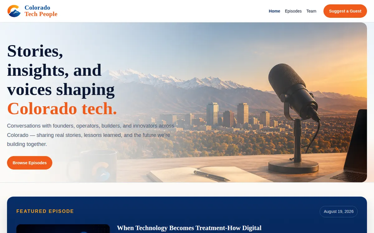 Visit the Colorado Tech People Podcast website (opens in a new tab)