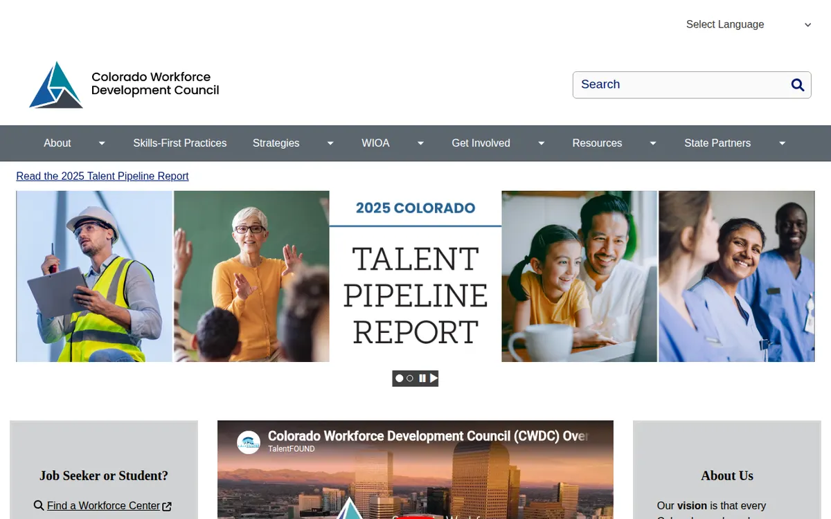 Visit the Colorado Workforce Development Council (CWDC) website (opens in a new tab)