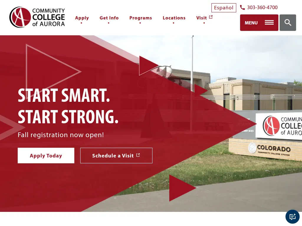 Visit the Community College of Aurora (CCA) website (opens in a new tab)