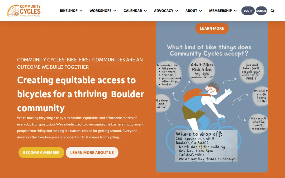 Visit the Community Cycles website (opens in a new tab)