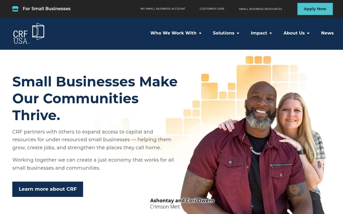 Visit the Community Reinvestment Fund (CRF) website (opens in a new tab)