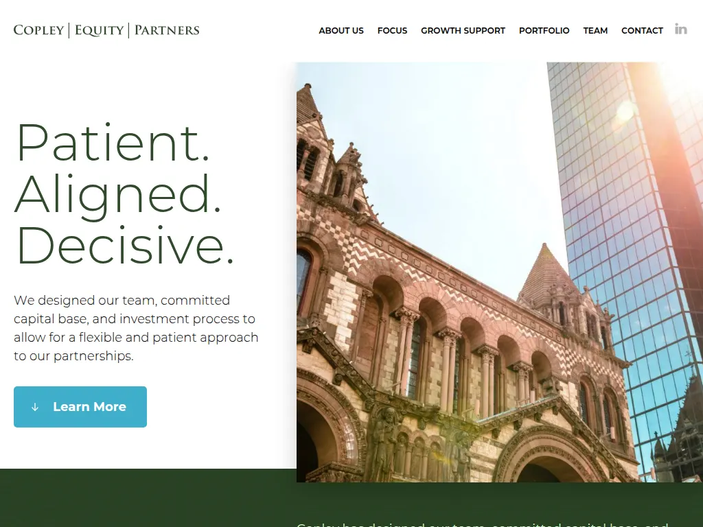 Visit the Copley Equity Partners website (opens in a new tab)