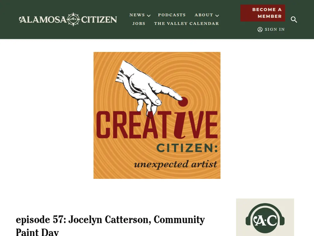 Visit the Creative Citizen Podcast website (opens in a new tab)