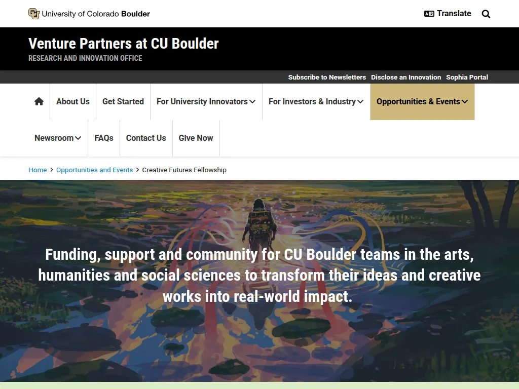 Visit the Creative Futures Fellowship website (opens in a new tab)