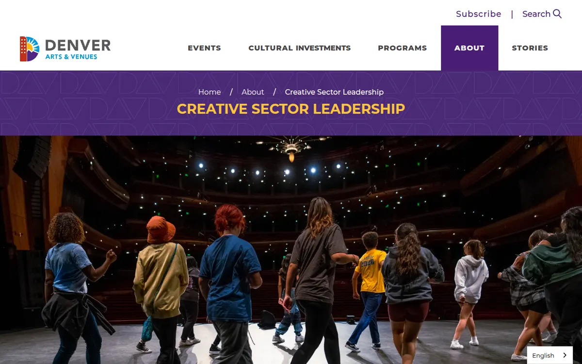 Visit the Creative Sector Leadership website (opens in a new tab)