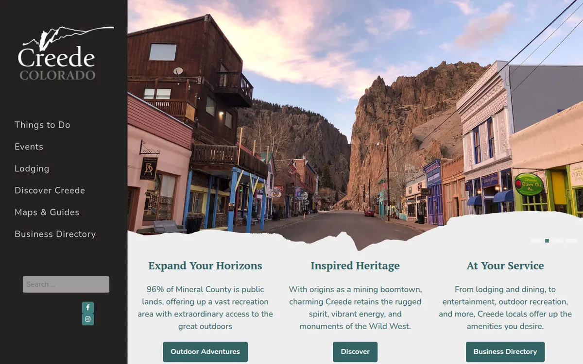 Visit the Creede & Mineral County Chamber of Commerce website (opens in a new tab)