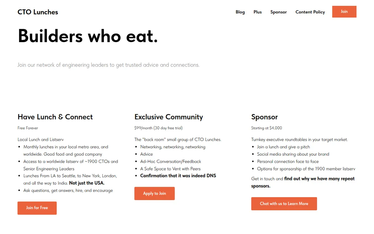 Visit the CTO Lunches website (opens in a new tab)