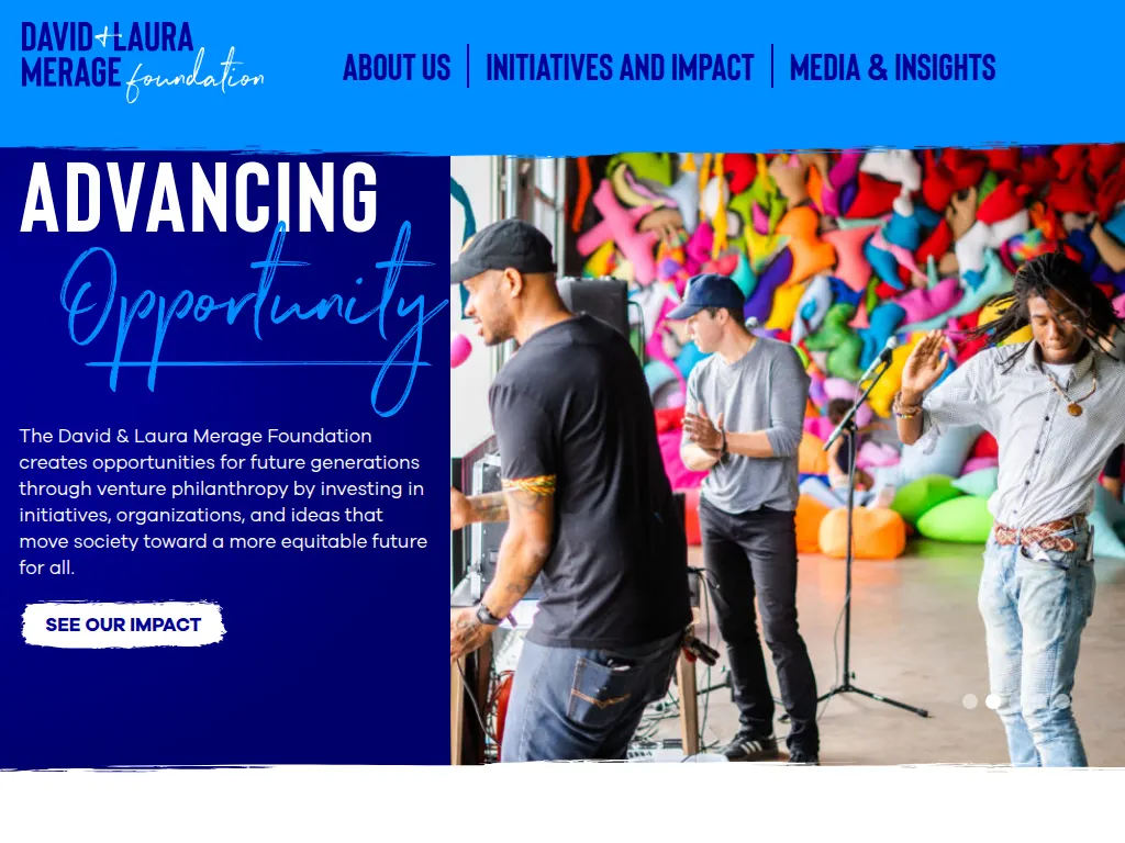 Visit the David + Laura Merage Foundation website (opens in a new tab)