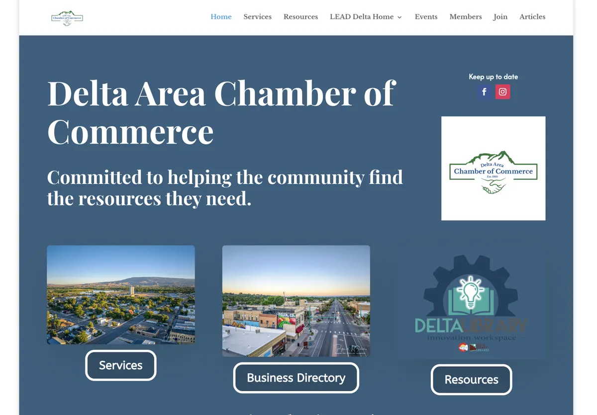Visit the Delta Area Chamber of Commerce website (opens in a new tab)
