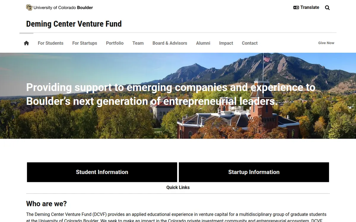 Visit the Deming Center Venture Fund (DCVF) website (opens in a new tab)