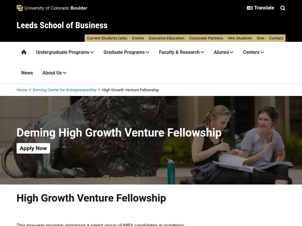 Visit the Deming High Growth Venture Fellowship website (opens in a new tab)