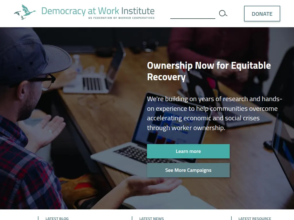 Visit the Democracy at Work Institute website (opens in a new tab)