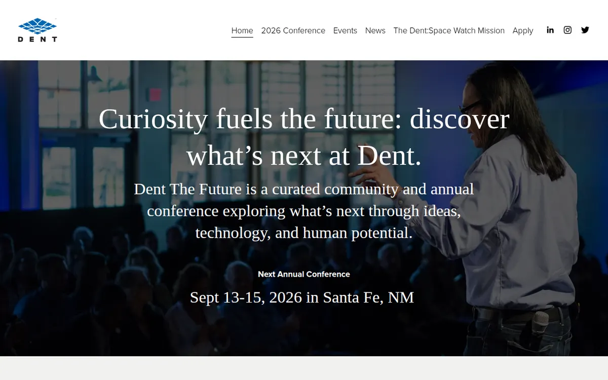 Visit the Dent The Future website (opens in a new tab)