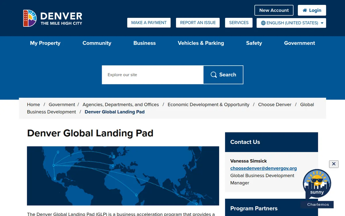Visit the Denver Global Landing Pad (GLP) website (opens in a new tab)