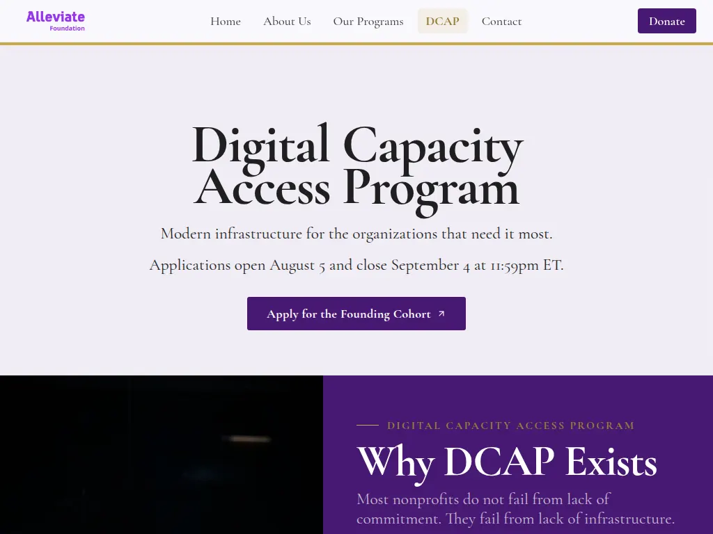 Visit the Digital Capacity Access Program (DCAP) website (opens in a new tab)