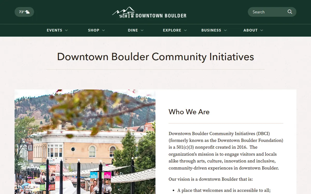 Visit the Downtown Boulder Community Initiatives (DBCI) website (opens in a new tab)