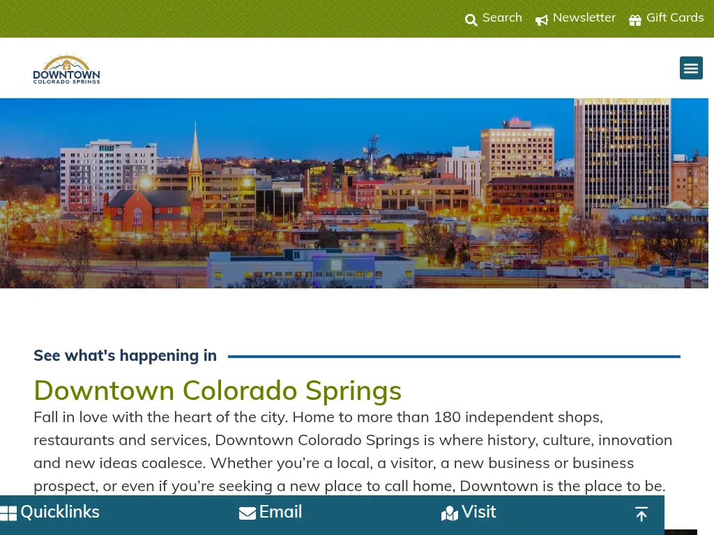 Visit the Downtown Partnership of Colorado Springs website (opens in a new tab)