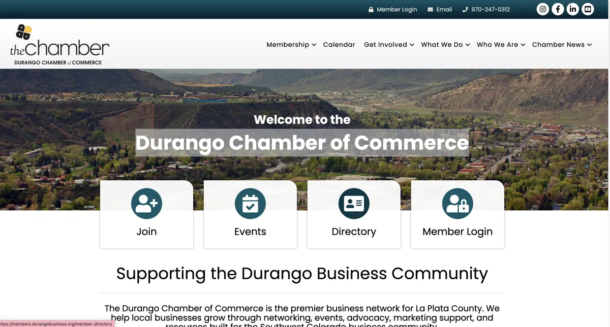 Visit the Durango Chamber of Commerce website (opens in a new tab)