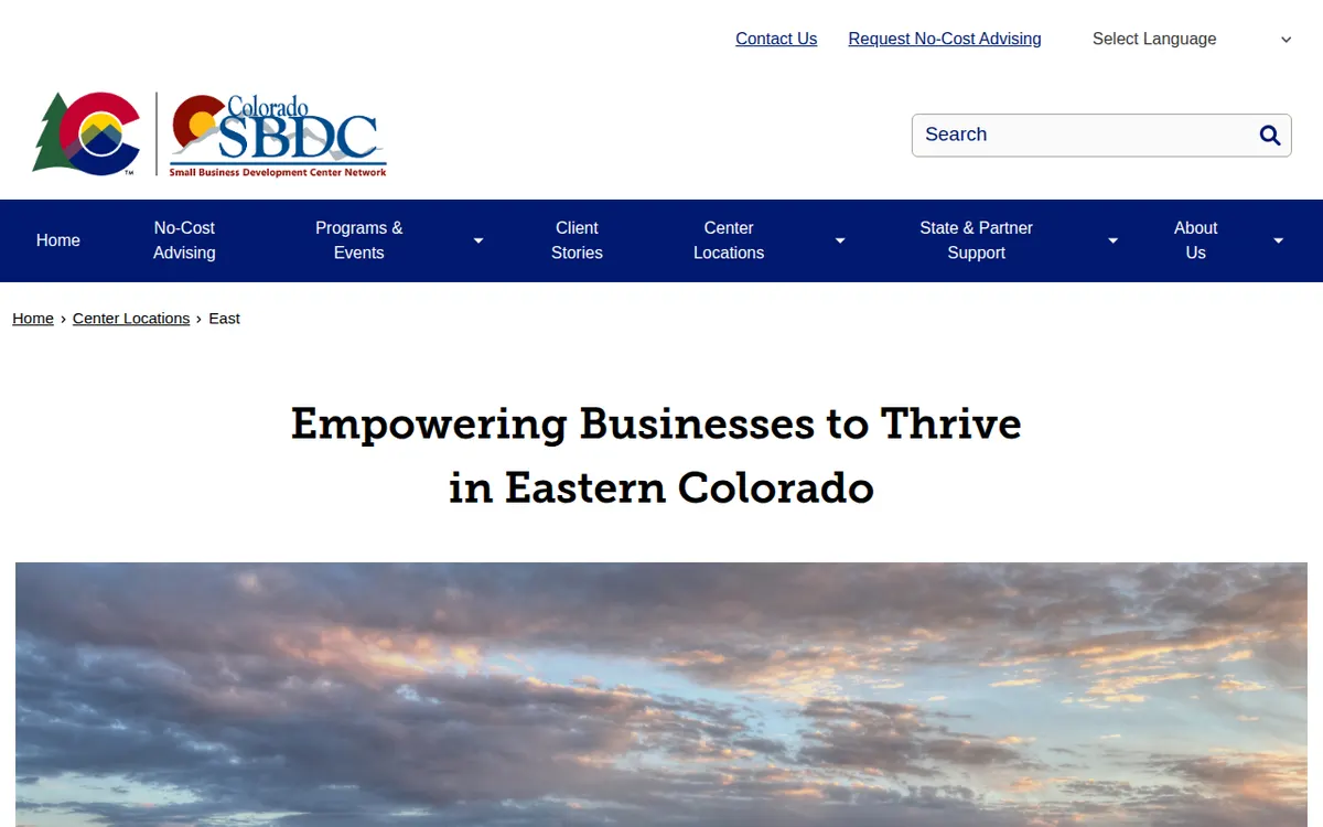 Visit the East Colorado SBDC website (opens in a new tab)