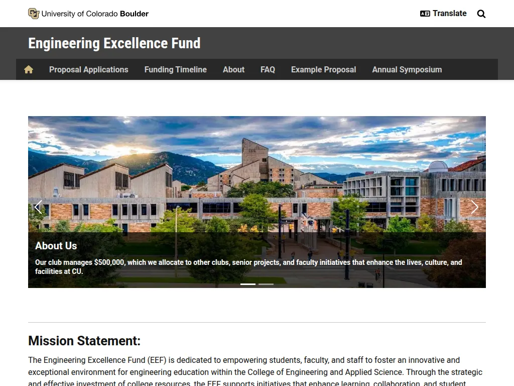 Visit the Engineering Excellence Fund (EEF) website (opens in a new tab)