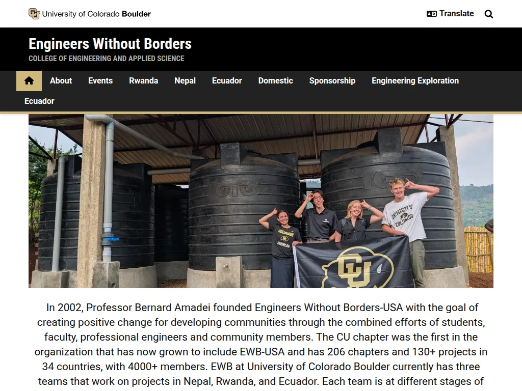 Visit the Engineers Without Borders (EWB-USA) website (opens in a new tab)