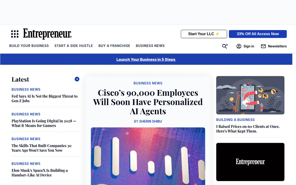 Visit the Entrepreneur Media website (opens in a new tab)