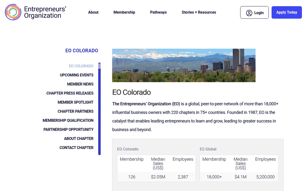 Visit the Entrepreneurs’ Organization (EO) Colorado website (opens in a new tab)