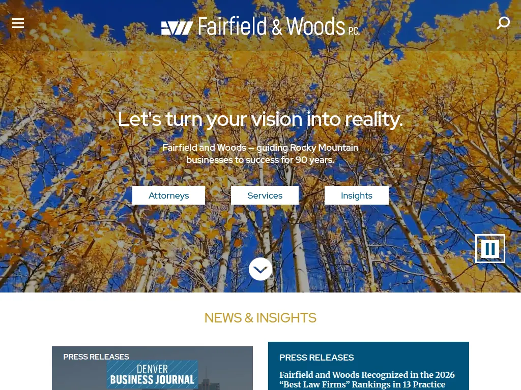 Visit the Fairfield and Woods website (opens in a new tab)