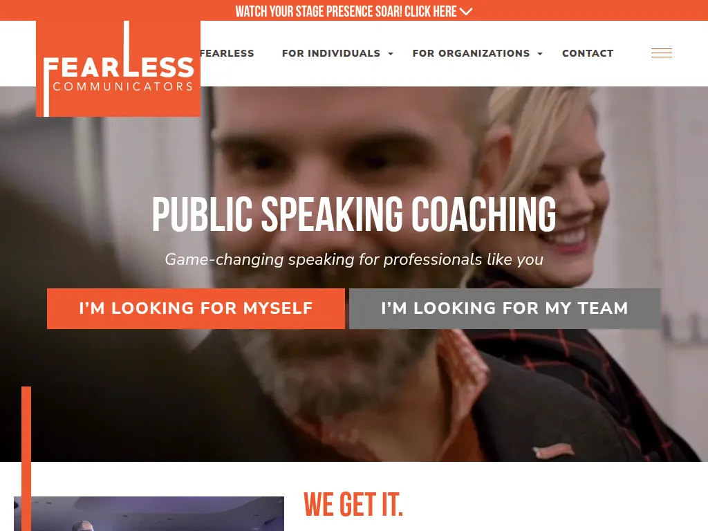 Visit the Fearless Communicators website (opens in a new tab)