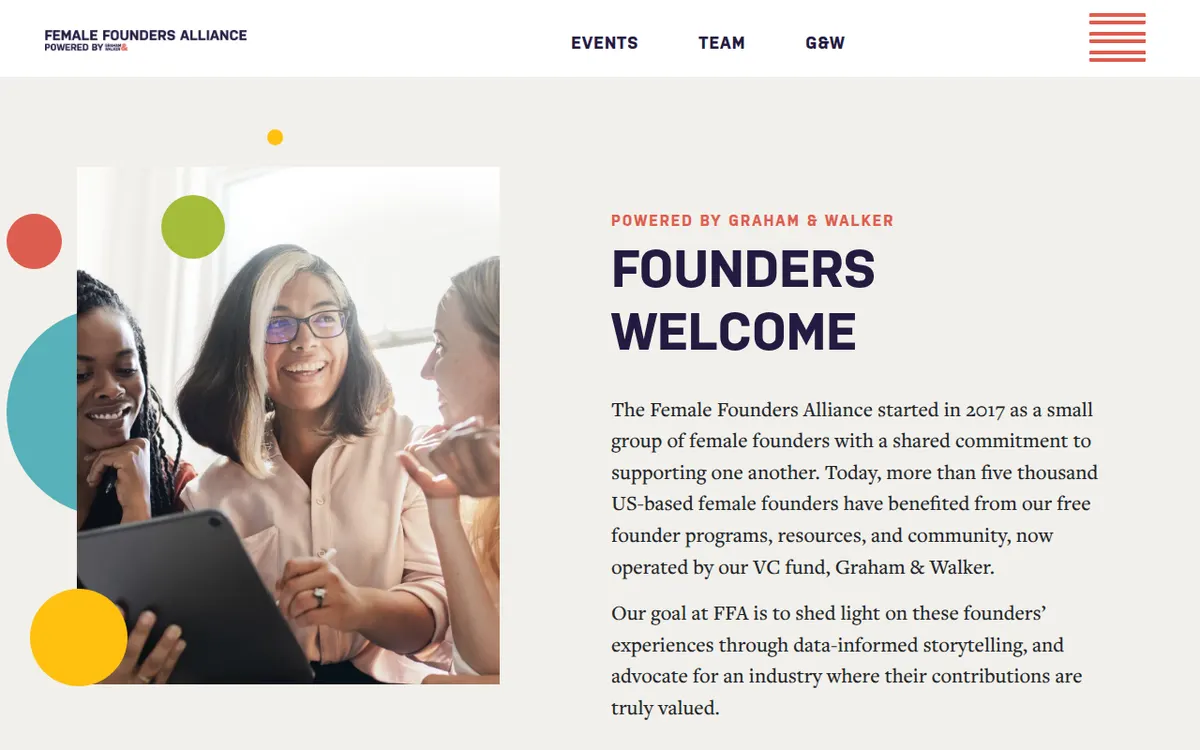 Visit the Female Founders Alliance (FFA) website (opens in a new tab)