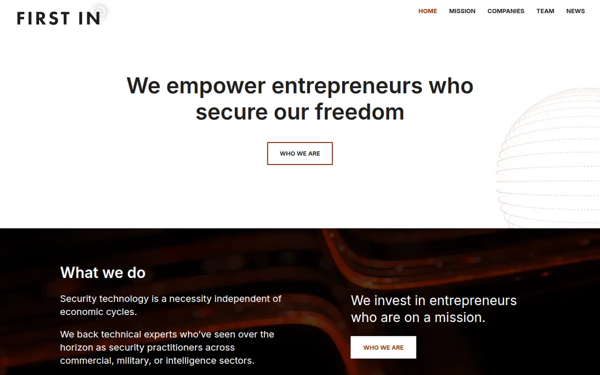 Visit the First In website (opens in a new tab)