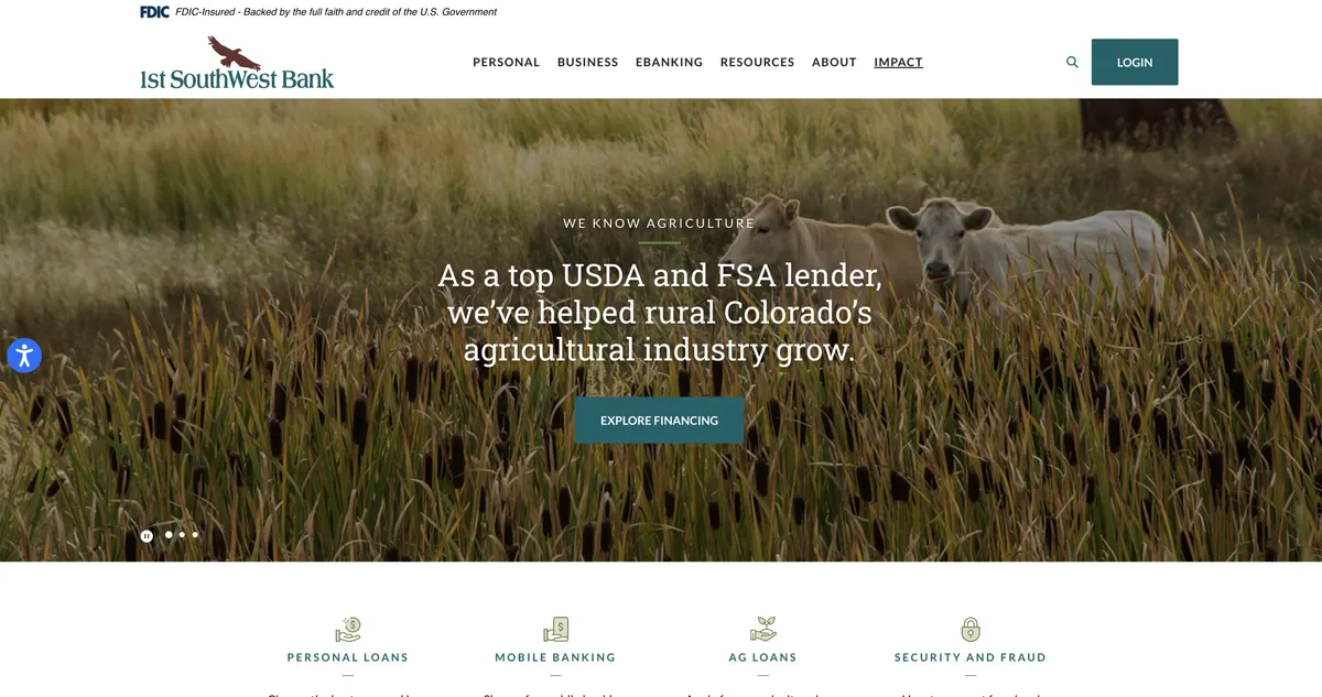 Visit the First Southwest Bank (FSWB) website (opens in a new tab)