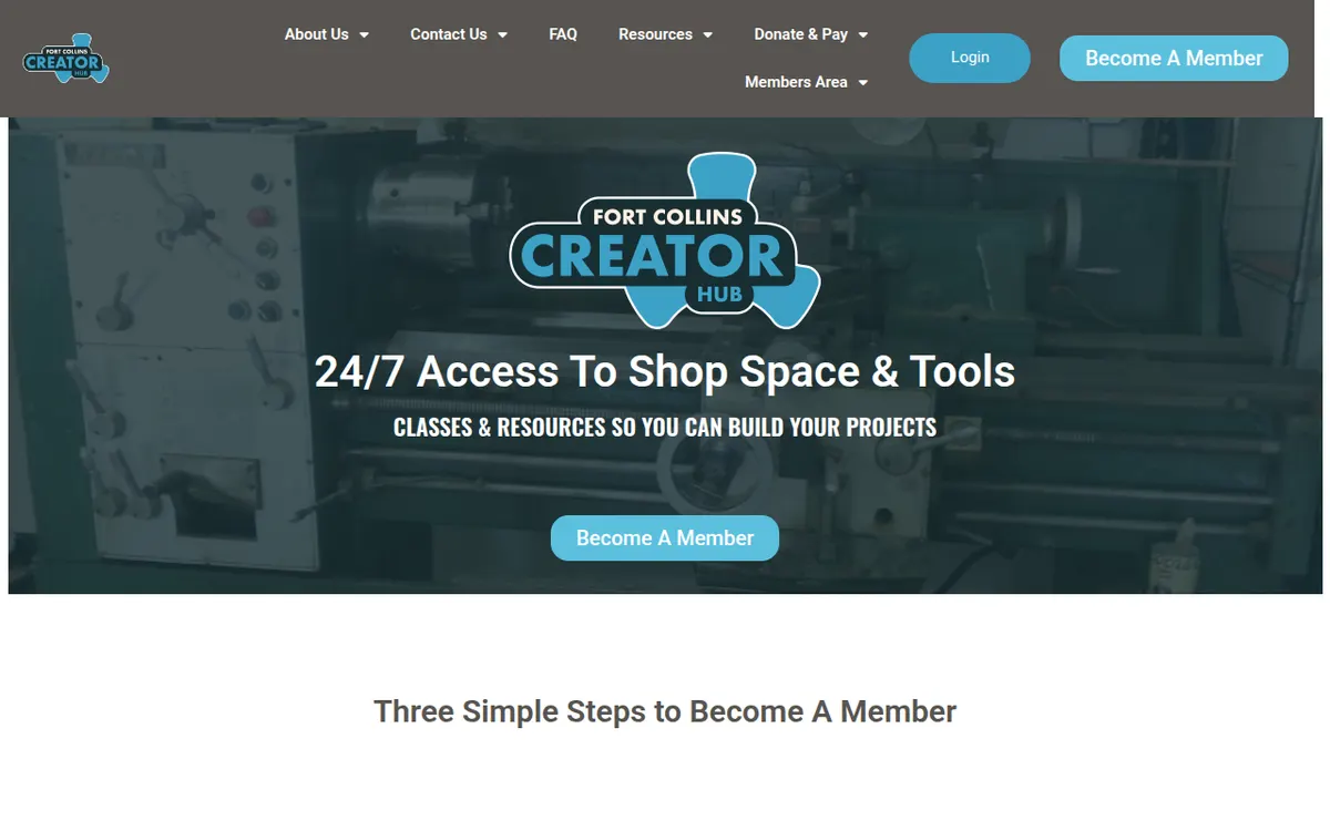 Visit the Fort Collins Creator Hub website (opens in a new tab)