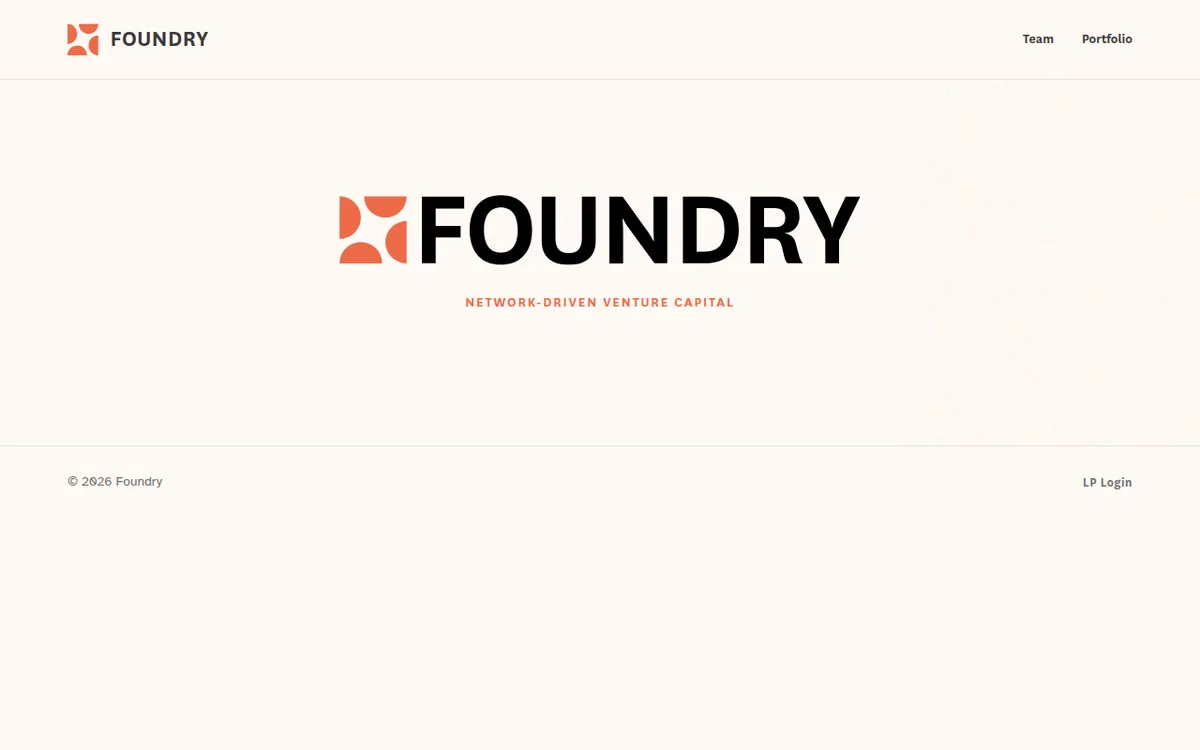 Visit the Foundry website (opens in a new tab)