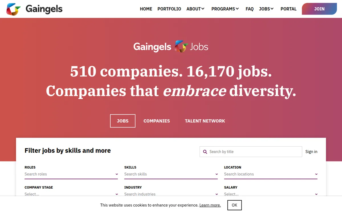Visit the Gaingels Jobs website (opens in a new tab)