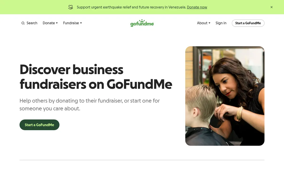 Visit the GoFundMe website (opens in a new tab)
