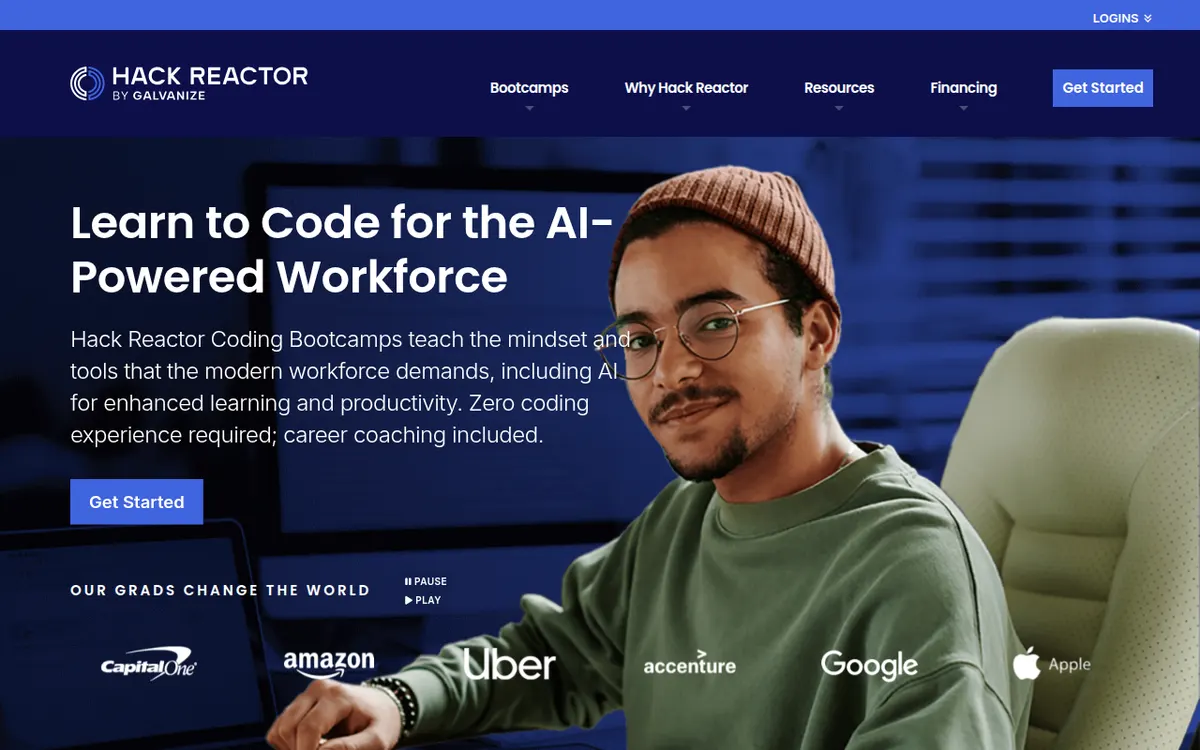 Visit the Hack Reactor website (opens in a new tab)