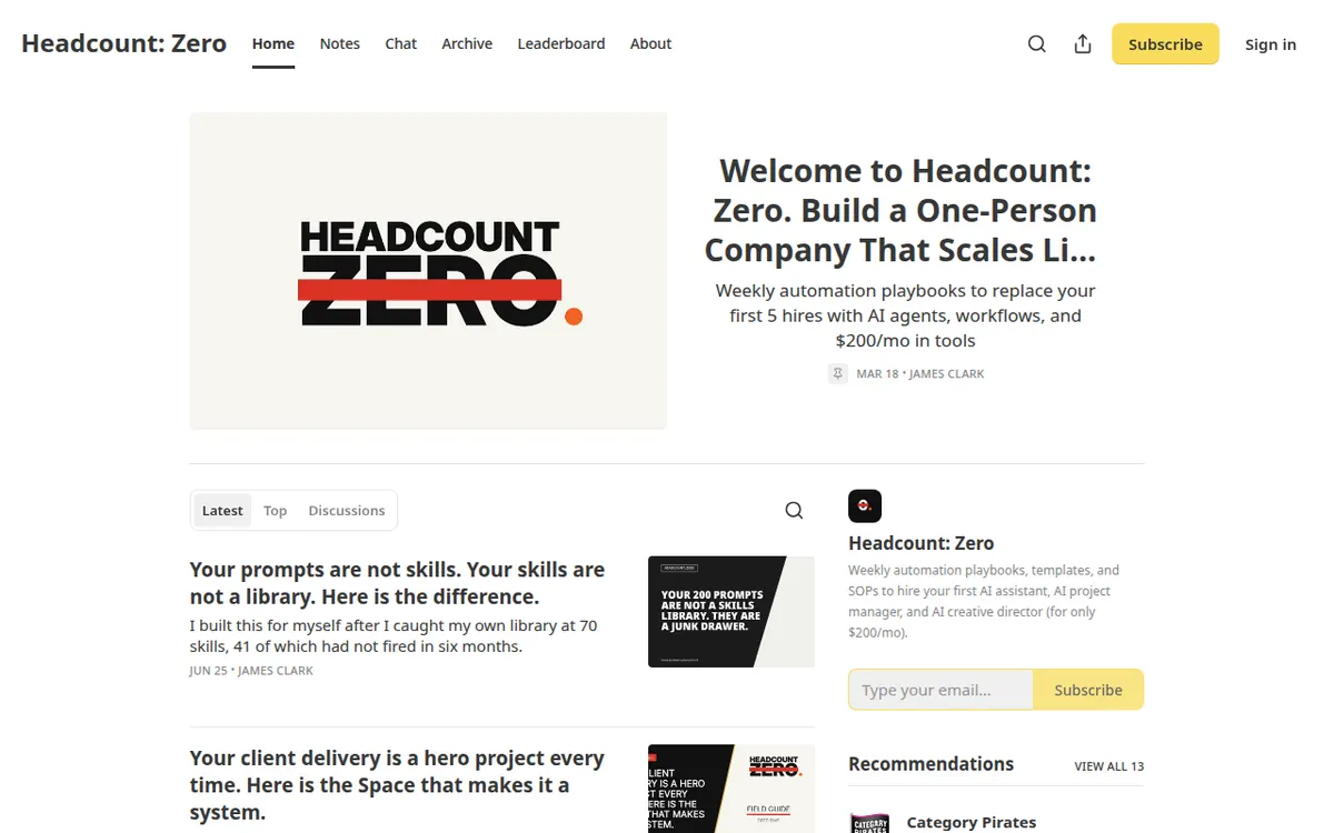 Visit the Headcount: Zero Newsletter website (opens in a new tab)