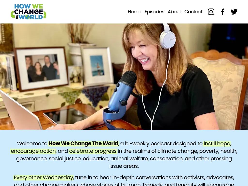 Visit the How We Change The World Podcast website (opens in a new tab)