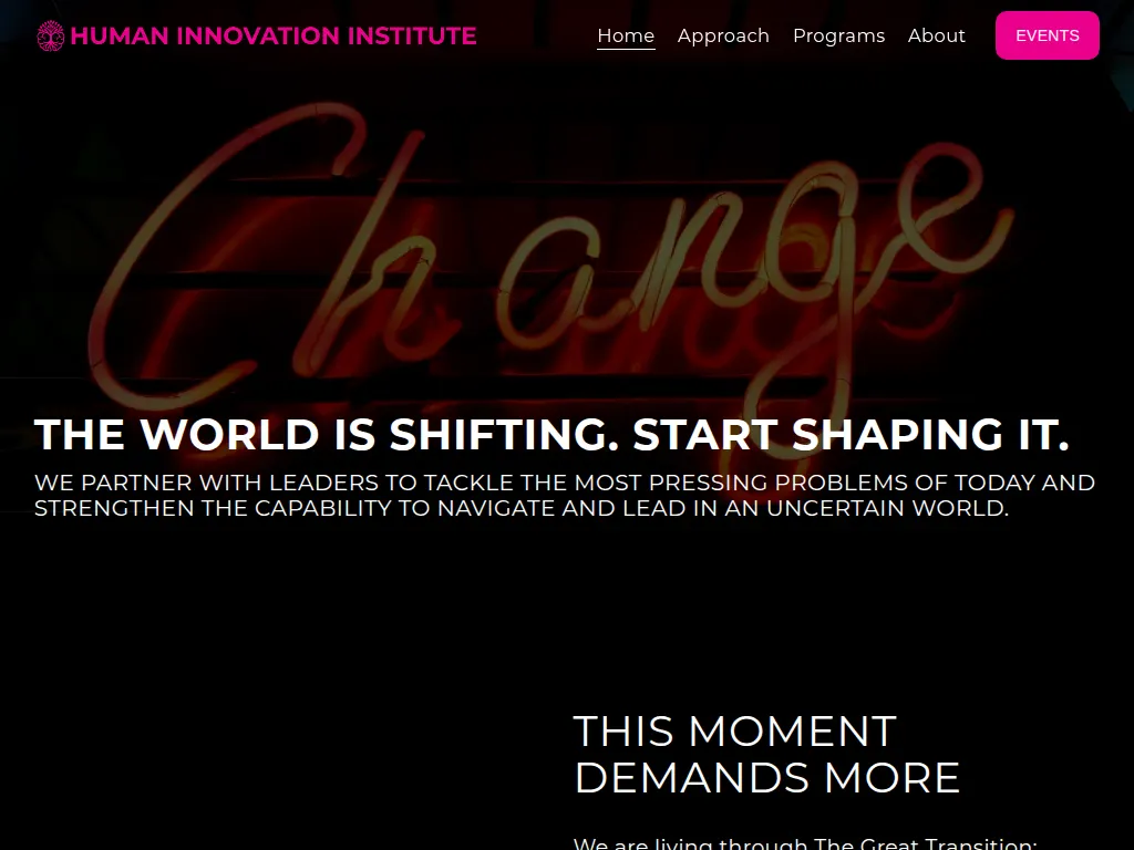 Visit the Human Innovation Institute website (opens in a new tab)