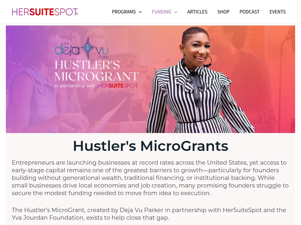 Visit the Hustler’s MicroGrant website (opens in a new tab)