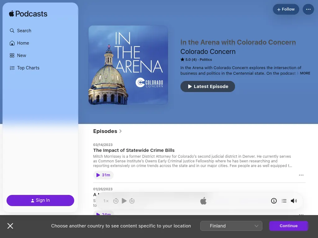 Visit the In the Arena Podcast website (opens in a new tab)