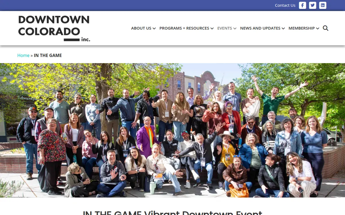 Visit the IN THE GAME by Downtown Colorado website (opens in a new tab)