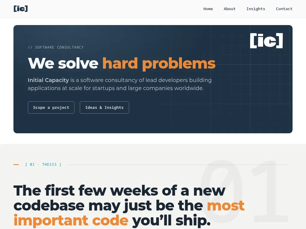 Visit the Initial Capacity website (opens in a new tab)