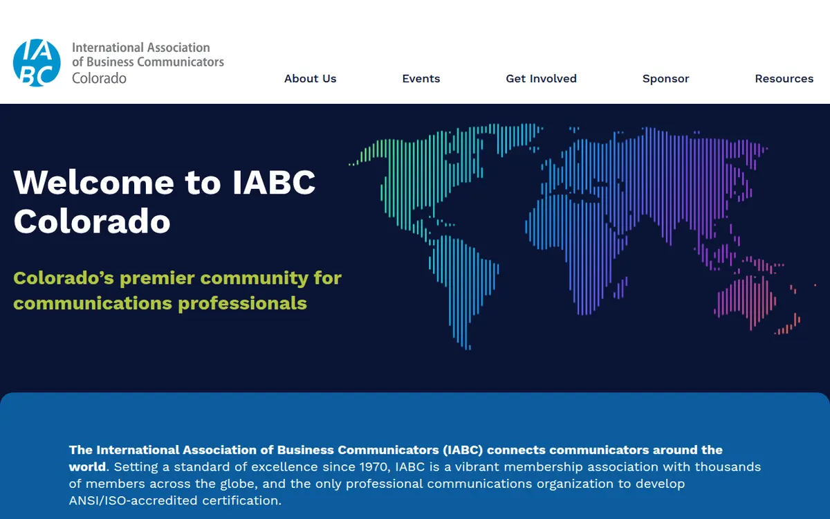 Visit the International Association of Business Communicators (IABC) Colorado website (opens in a new tab)