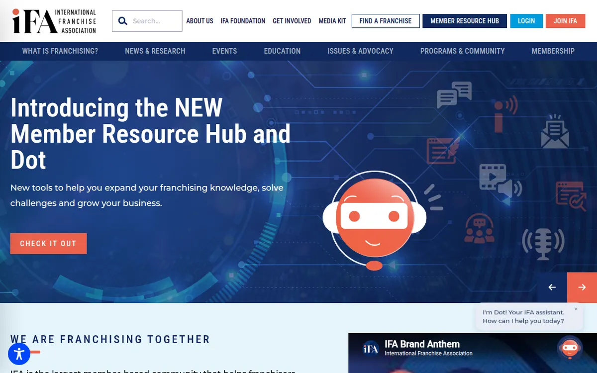 Visit the International Franchise Association (IFA) website (opens in a new tab)